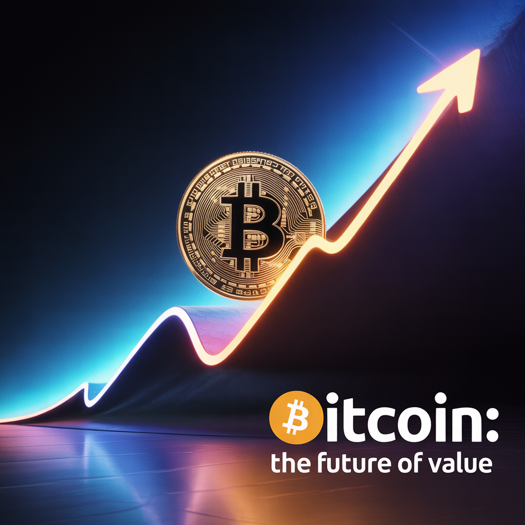 Logotipo de Bitcoin frente a gráficos financieros en alza, con Amazon y otras compañías globales de fondo, simbolizando su dominio en capitalización de mercado en 2025.
