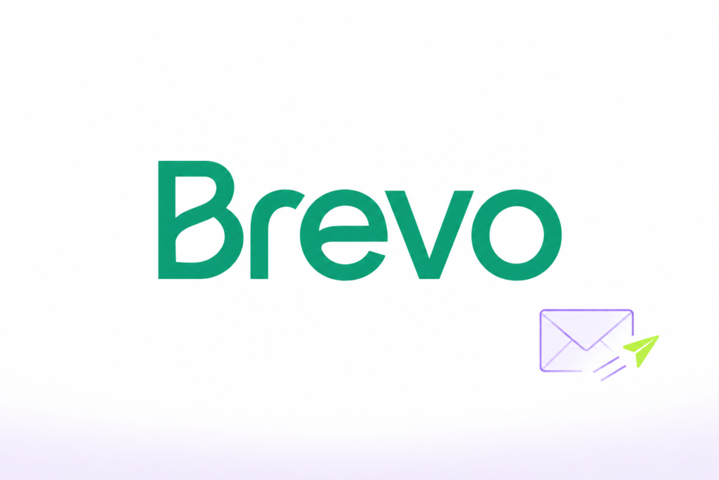 Editor de correos de Brevo con una plantilla de boletín preparada para una campaña de email marketing.